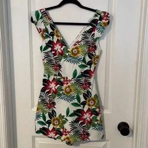 Zara Tropical Print Romper